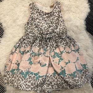 Floral leopard Girls dress